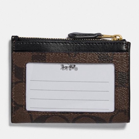 NWT Coach Mini Skinny ID Case in Signature Canvas - Picture 2 of 3